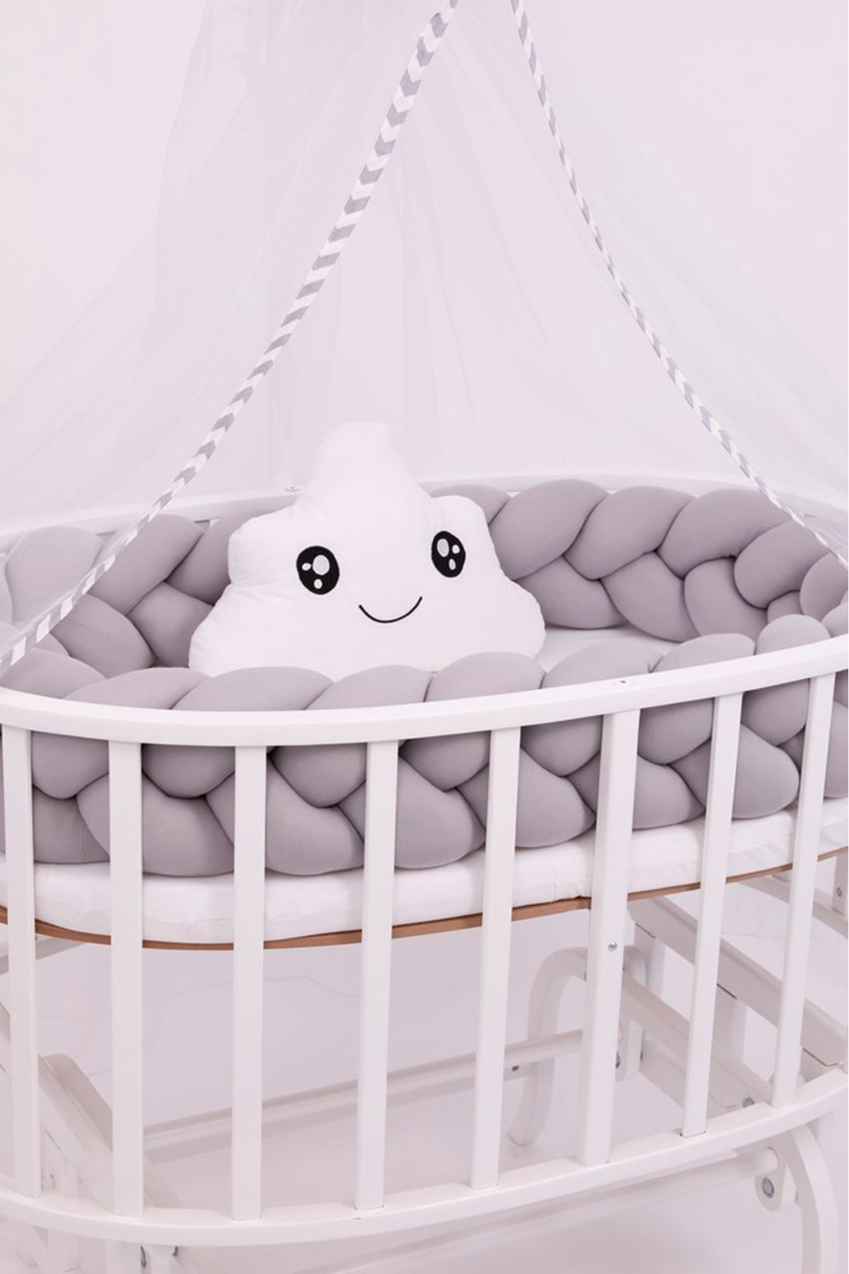 Knit Protection for Crib "Gray"