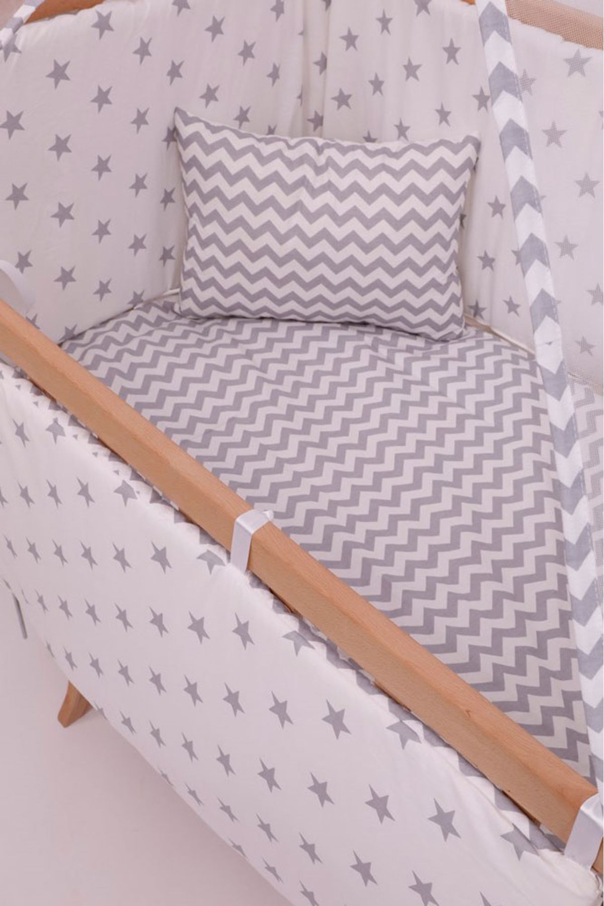 Baby Sleeping Set "Gray Zigzag" 60x90