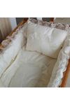 Mother Care French Lace Cream Baby Cradle Sleeping Set