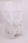 White Palace Cradle with White Baby Sleeping Set