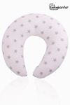 Breastfeeding Pillow "Gray Star White"