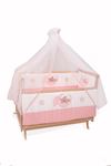 Baby Cradle with Pink Moon and Bear Sleeping Set