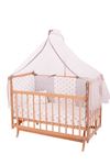 Gray Star Sleeping Set Natural Bed Cradle