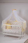 AU-01 60X120 Sarı Akvaryum Desenli Bebek Uyku Seti